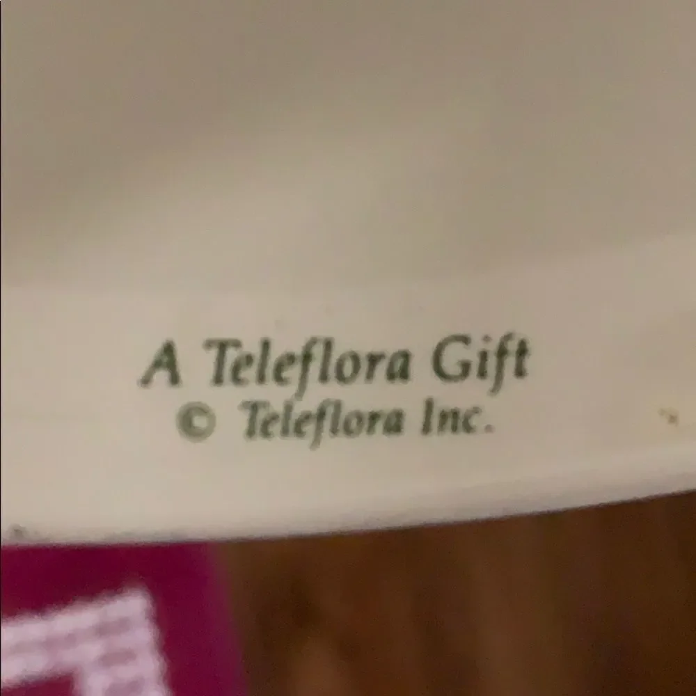 ‎Vtg 90s Teleflora ceramic Christmas candle…
